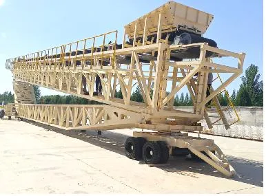 Telescopic Radial Stacker Conveyor with High Efficiency for Sand or Ports