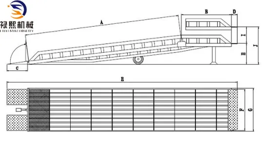 10 T Shipping Container Loading Ramp Hydraulic Mobile Dock Leveler