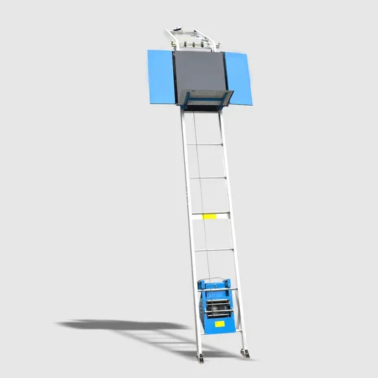 Solar Modules Lifting Equipment 12m 39FT Electric Ladder Aluminium Alloy Solar Panel Lift