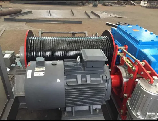 China High Quality 100m Wire Rope Electric Winch 5ton 10ton Industry Using Handlelifting Material