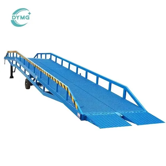 Dymg 6t 8t 10t 12t 15t Mobile Dock Ramp Loading Ramp Mobile Loading Dock Shipping Container Ramp