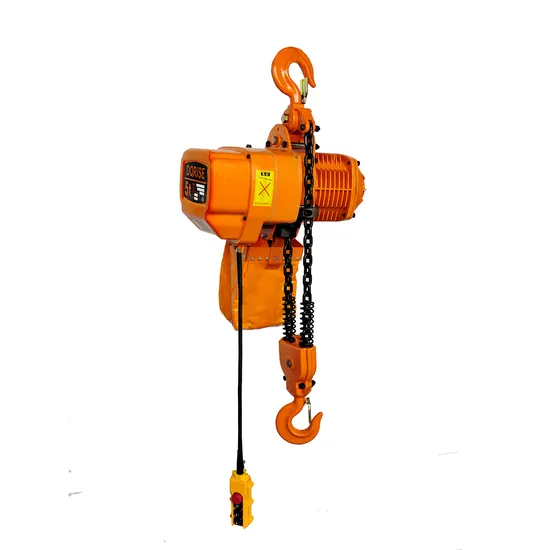 5t Hoisting Machinery Accessories Building Board Hook Type Electric Chain Hoist