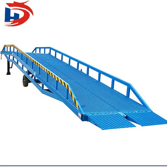CE Approved 10ton 12ton Portable Mobile Container Ramp for Forklift Hydraulic Loading Dock Leveler Platform