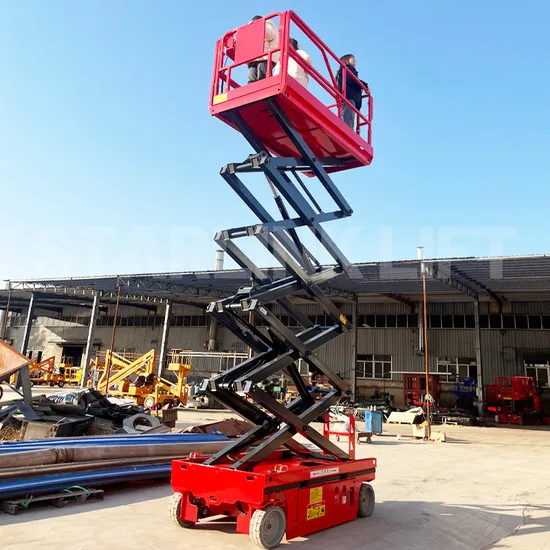 6-14m Aerial Work Platform Lift Battery Drive Self Propelled Lifting Equipment Electric Hydraulic Lift Self-Propelled Scissor Lift