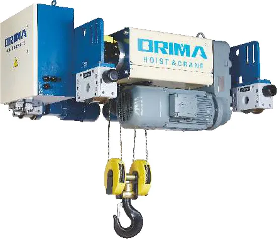 5t European-Style Electric Wire Rope Hoist for Double Girder Overhead Crane