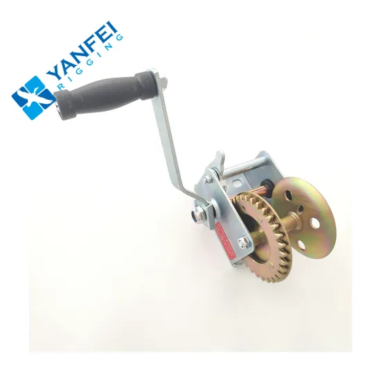 1200lbs 50mm X 7m Boat Winch with Webbing Manual Hand Winch