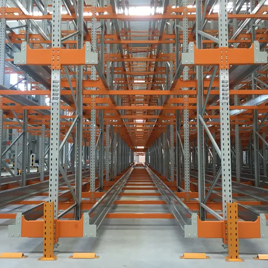 Radio Shuttle Car Automated Retrieval Racking System for Warehouse Storage