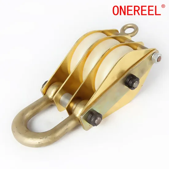 1 Ton Single Sheave Snatch Block Hoisting Pulley with Nylon Wheel