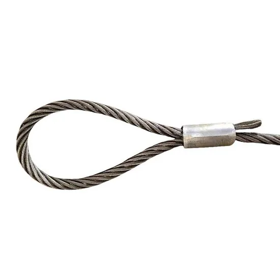 Uniform Oil Coating Custom 1770n Tensile Strength Steel Lifting Wire Rope Sling
