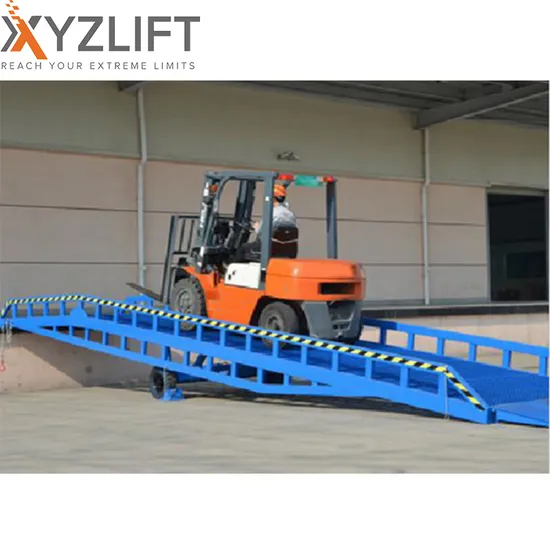 Portable Mobile Loading Ramp Dock Leveler with 6-10t Capacity