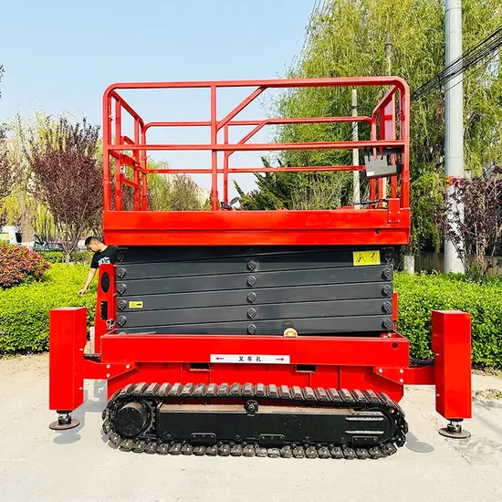4m-10m Portable Steel Electric Scissor Lift Scaffold Platform 500kg Safe for Construction 110V 220V Battery 24V Material Lift
