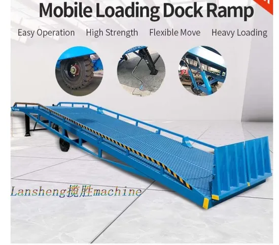Mobile Portable Hydraulic Truck Forklift Dar Container Load Dock Ramp