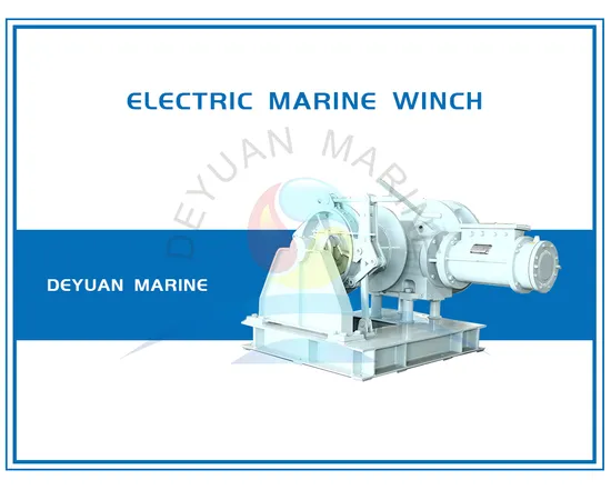 Marine Single Drum Electric Winches for Mooring Usage