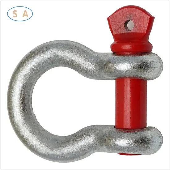 OEM Hot Drop Die Forging Alloy Steel Pin Anchor D Shape Shackles