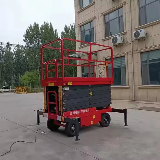 2025 Factory Hot Selling Small Man Lift Electric Scissor Lifter Self Moving Aerial Scissor Type Work Platform Hydraulic Lift