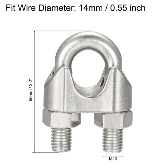 Electro Galanized DIN741 Wire Rope Clips