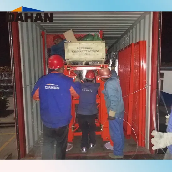 Dahan 33m/Min Double Cages Building Construction Hoist