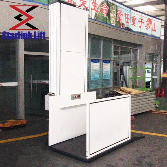2m 4m 5m Wheelchair Accessible Elevator for The Elderly Vertical Wheelchair Lift