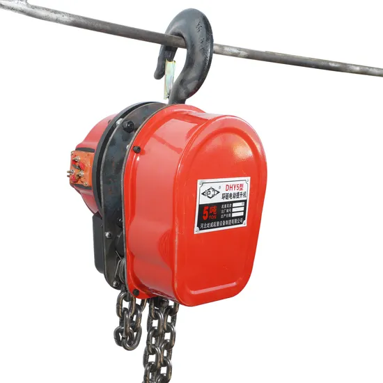 Hot Sell Supply Electric Operated Manufacturers Support Customization Block Chain Hoist with Double Brake