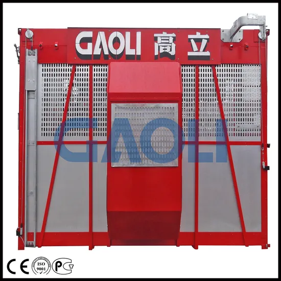 Ce Approved Construction Hoist Lift with Double Cage
