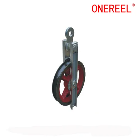Overhead Line Bundle Aluminum Single Stringing Block Conductor Pulleys