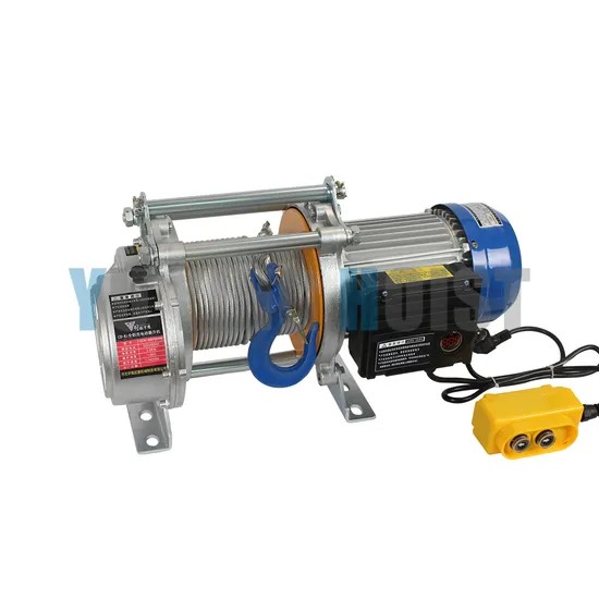 220V Capacity 30m Electric Hoist Winch Aluminum Shell Elevator