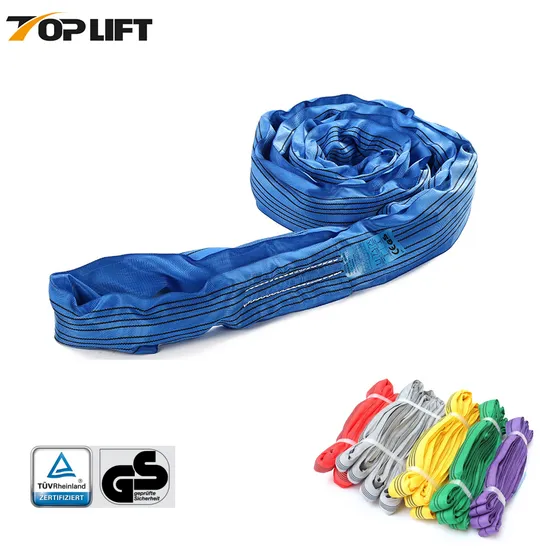 Safety Factor 7: 1 Rigging Lifting Belt Webbing Straps Round Sling