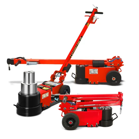 50/25 Ton Automotive Truck Repair Tools Air Pneumatic Hydraulic Floor Lift Vehicle Trolley Jack