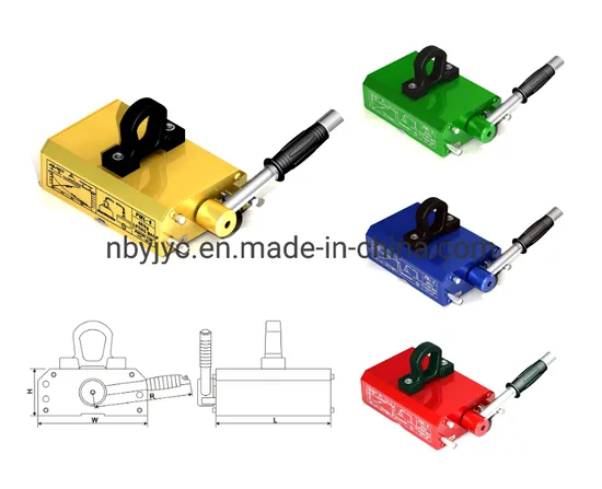 1000kg Double Circuit Lifting Magnets with 3.0 Safety Factor Permanent Magnetic Lifter