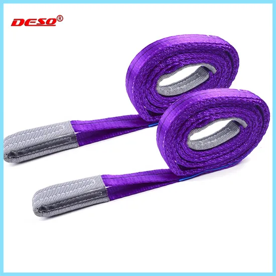 Heavy Duty Polyester Flat Webbing Sling 1 Ton Lifting Belt