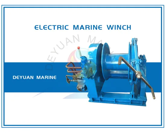 Marine Electric Single Drum Waterfall Winch
