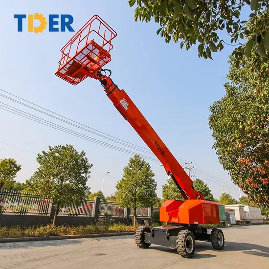 2024 Tder 20m 24m 26m Picker Hydraulic Man Articulating Telescopic Boom Lift