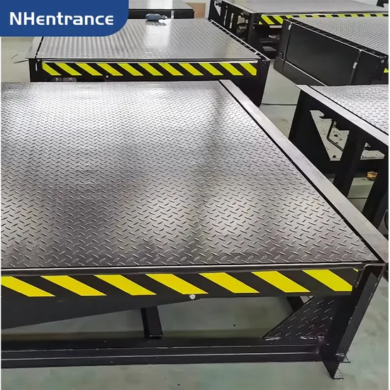 High Strength Mechanical Dock Leveler with Anti Slip Steel Platform for Forklift and Truck Access