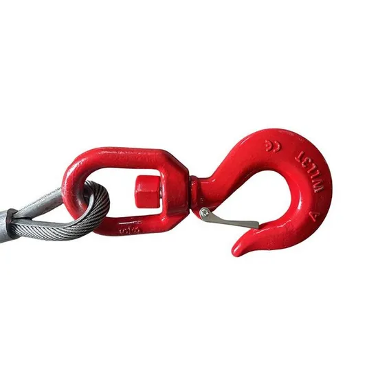 Sturdy Material 5-12mm Diameter Wooden Wheel Wire Rope Sling with Hook