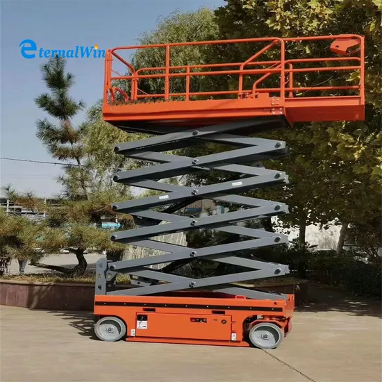 Automatic Hydraulic Scissor Lifting Elevator Platform Self Propelled Full Electric Scissors Aerial Work Platform