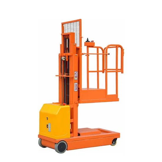 Full Electric Aerial Order Picker with Simplex Mast