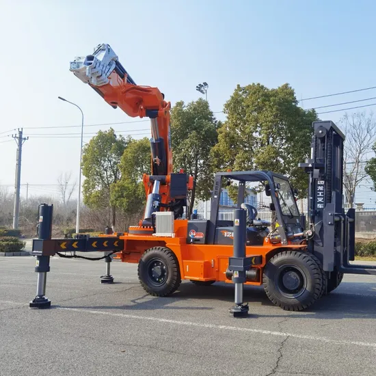 25-Ton Forklift with Rear Hoist Durable High Strength Steel Crane Featuring 17.1m Boom and Full Rotation