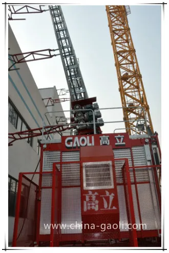 Gaoli Scq200 Double Cabin Rack and Pinion Construction Lift Hoist