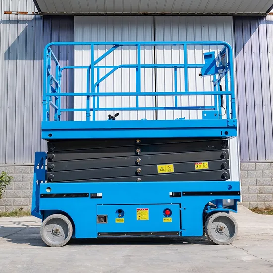 Long Battery Life 9m Hydraulic Motor Scissor Lift Compact Elevated Electric Aerial Work Platform for Sale