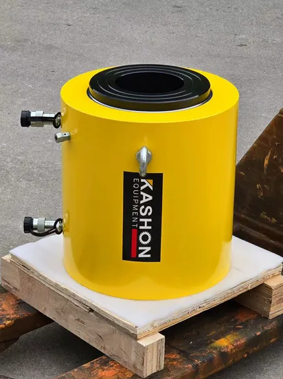 Rrh-3008 CE Certified 700bar 10000psi 300 Ton Double Acting Hollow Hydraulic Cylinder Jack with Center Hole