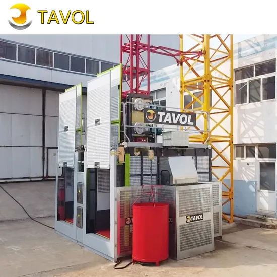 Outside Building Construction Materials Cargo Lift 2t Equipment Construction Site Elevator Hoist