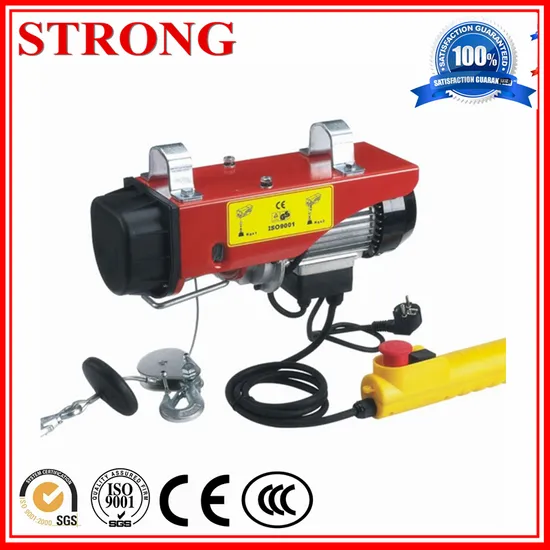 High Quality Wire Rope Portable Mini Lifting Electric Hoist