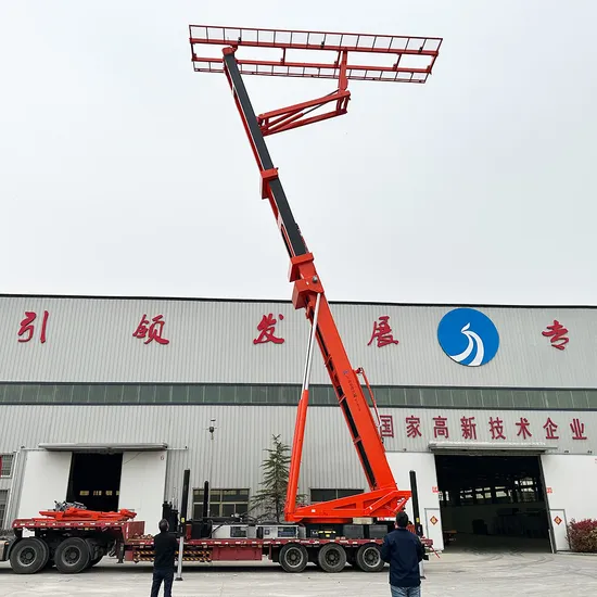 Truck Type Hydraulic Lifting Platform Equipment Steel Structure Plant Roof Construction Source Factory Support Customization