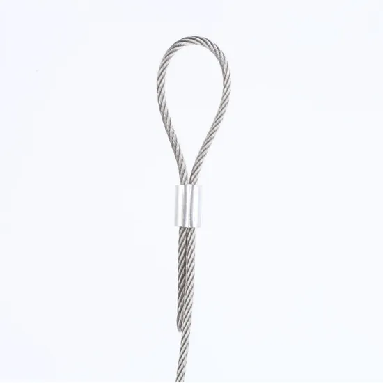 Manufacturer 4mm Pressed Steel Wire Rope Sling Using on The Structure Construction