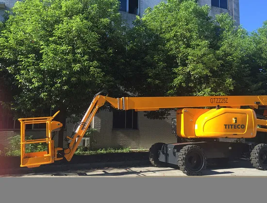 Aerial Man Lift Articulated Boom Lift with 14m Height Working Platform Aerial Work Trailer Mounted Telescopic Articulated Hydraulic Cherry Picker Spider Lift