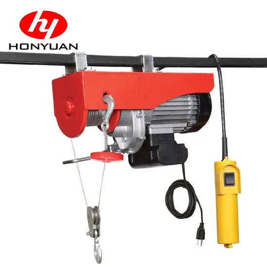 Mini Electric Hoist Light Weight CE Certificated Electric Steel Wire Rope Lifting Hoist Lifting Machine