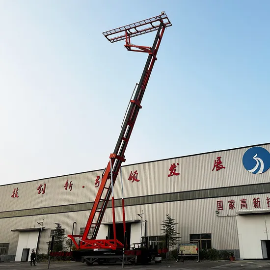 11kw Diesel Engine Crawler Type High Altitude Press Tile Equipment Lifting Platform Car