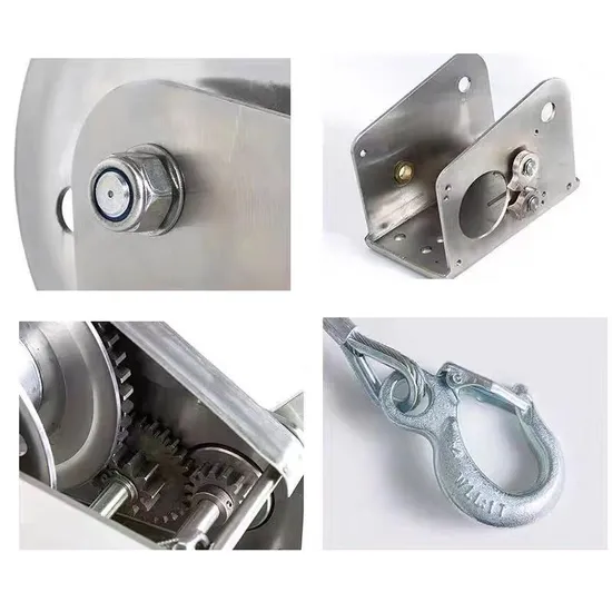 Stainless Steel Manual Small Worm Gear Hand Winch Rope Capstan Winch Hand 1000lbs