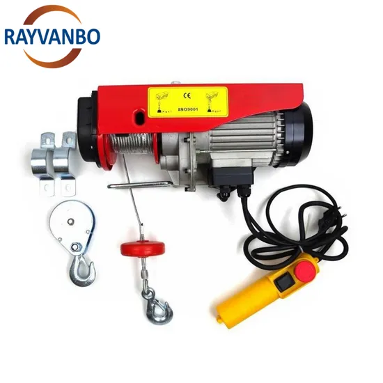 PA Mini Electric Wire Rope Hoist PA200-PA1200 High Speed Electric Winch Hoist and Electric Mini Winch