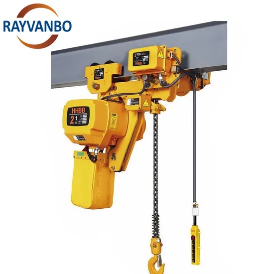 Industrial 5 Ton Electric Chain Hoist with Trolley